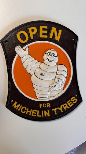 Plaque michelin bibendum - plaque,