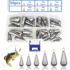 50 PCS Plomb Peche Mer, Poids