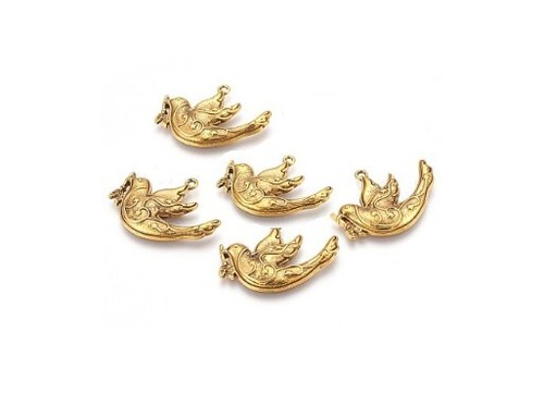 Pendentif breloque colombe - pendentif, de