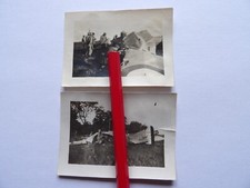 2 photos originales avion pilote aviation ww1