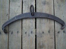 Outil ancien Palonnier pour vigne et travaux agricoles fer forgé art populaire