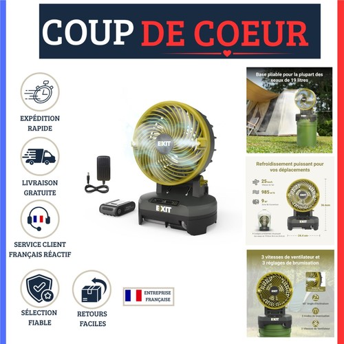 Ventilateur brumisateur exit - brumisateur,