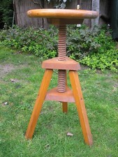 Ancien tabouret bois - tabouret, en