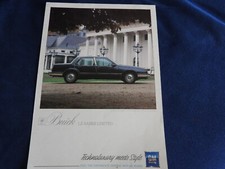 catalogue feuillet BUICK le sabre limited GM allemand