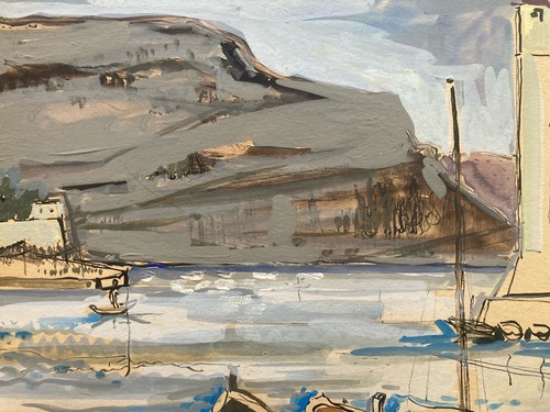 Peinture gouache michel henry - peinture,