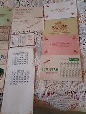 12 buvards anciens