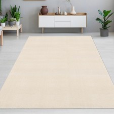Tapis salon uni beige - de,