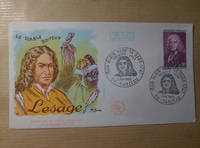 enveloppe premier jour 1968  alain rene le sage le boiteux