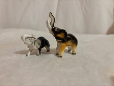 lot de 2 éléphants en porcelaine figurines vintages