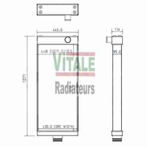 Radiateur moteur komatsu - moteur,