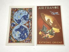 2 carte postale Air France 1950/1951 Lucien Boucher ?? (1889 - 1971)
