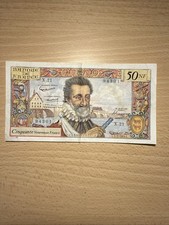 Billet 50 NF Cinquante Nouveaux Francs Henri IV X.21 2-7-1959