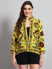 Veste Suzani En Coton Jaune