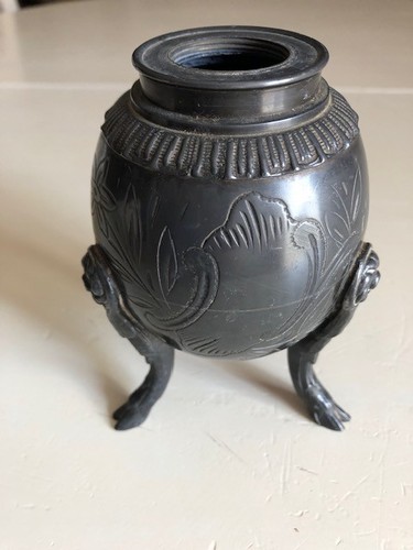 Ancien pied lampe - ancien, à