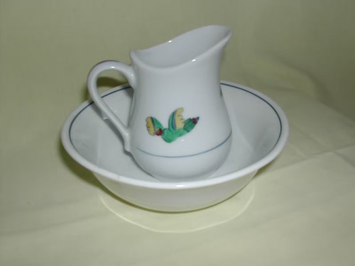 Broc cuvette porcelaine - cuvette,