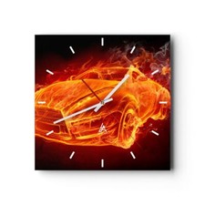 Horloge murale en verre