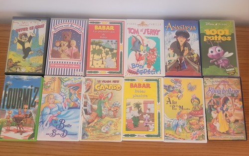 Lot cassettes vhs - lot, 12