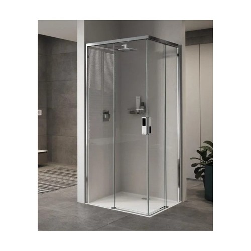 Paroi douche angle - d'angle, avec