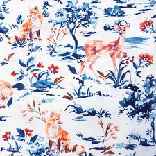 Tissu Forêt Nature Renard