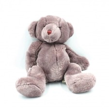 Doudou peluche ours violet