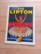 CARTON PUBLICITAIRE LITHOGRAPHIE , THE LIPTON , G.FAURY