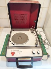 Tourne Disque Valise Tepaz Oscar Major Semble Fonctionner Pointes À Changer