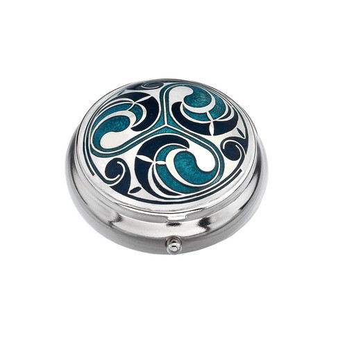 Pilulier plaqué argent design