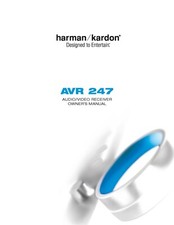 Bedienungsanleitung-Operating Instructions pour Harman Kardon Avr 247