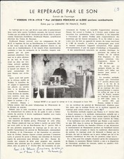 Page Document LE REPERAGE par le SON Verdun 1914-1918 par Jacques PERICARD