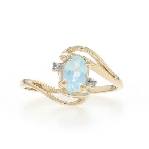 Bague jonc jaune 10k - jonc,