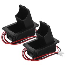  Lot de 2 boîtiers de batterie pour micro basse actif, avec câble à 2 broches,