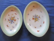 2 plats ovales anciens en