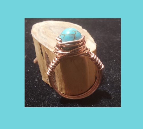 Bague cuivre massif et - en,