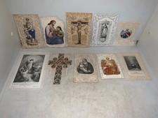 LOT DE 10 ANCIENNE IMAGE PIEUSE EN DENTELLE N°7