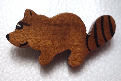 Broche vintage bois - vintage,