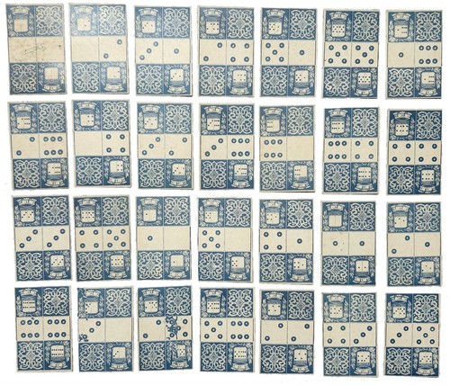 Jeu dominos domino - de,