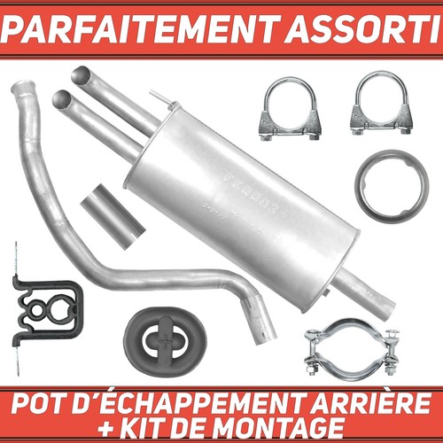 Pot échappement arrière - d’échappement,
