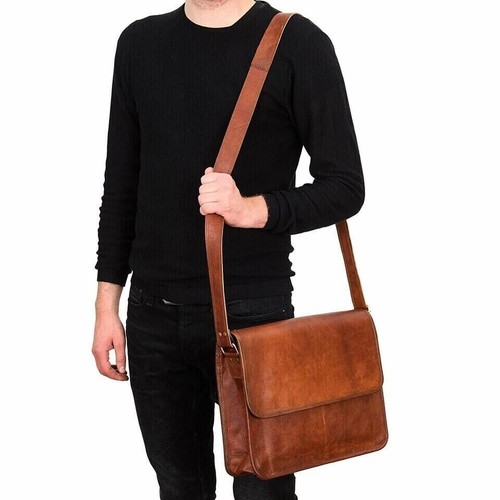 Sac messager cuir - en, pouces