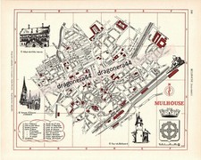 MULHOUSE - Plan de Ville