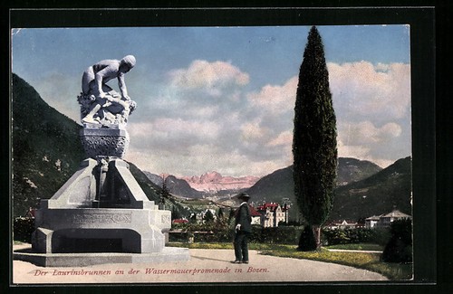 Bolzano fontaine laurins sur - bolzano,,