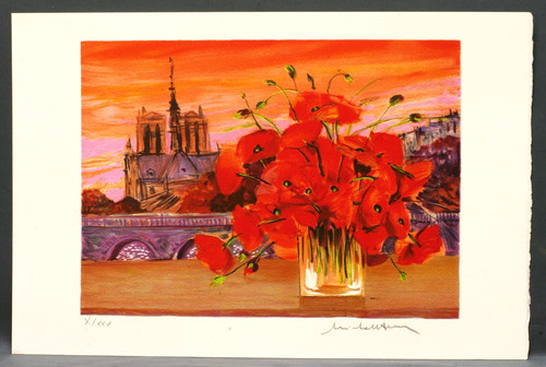 Lithographie paris notre dame - notre,