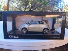 NOREV 1/18 FIAT 500C CABRIOLET BEIGE MÉTALLISÉE 