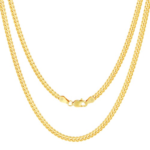 18k jaune massif 7mm - jaune, 2.7mm