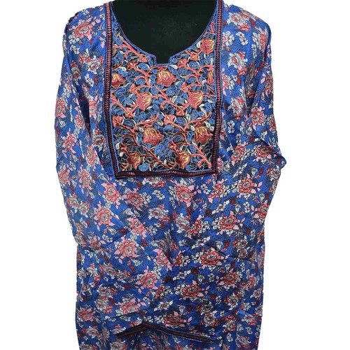 Femmes bleu multicolore caftan - femmes,