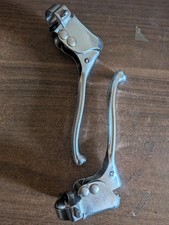 Paire de poignée de frein vélo ville acier chromé