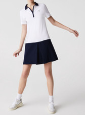 Ravissante Robe Lacoste Coton Piqué Blanc et Marine T.S NEUVE+ETQ