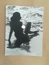 vj20 curiosa circa 1970 photo amateur nu artistique plage mer modèle féminin