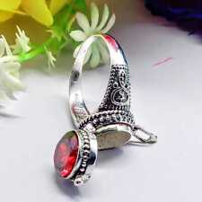 Bague poison grenat rouge