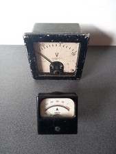 LOT 2 ANCIENS APPAREILS DE MESURE AMPEREMETRE METRIX + VOLTMÈTRE DA ET DUTILH