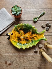 Assiette poisson barbotine - assiette,